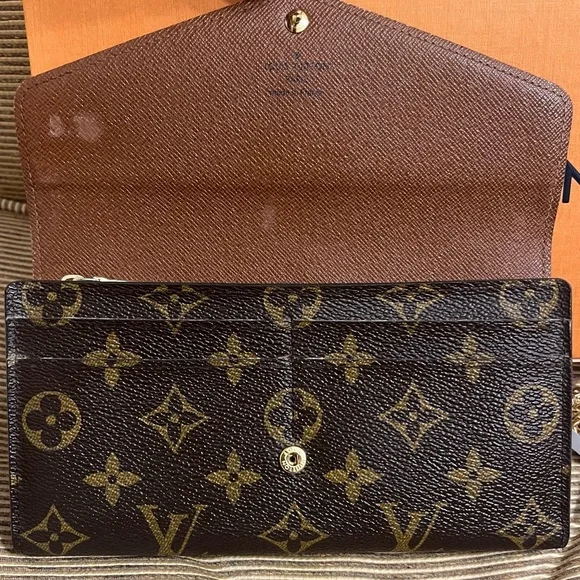 💯Authentic Louis Vuitton Portefeuille Sarah Long Wallet w/Chain inclusion - Picture 7 of 17